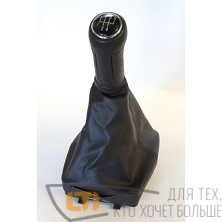 Ручка-чехол на КПП VW POLO 02-09 черная (5 передач).