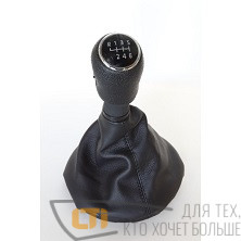 Ручка-чехол на КПП VW TRANSPORTER T5 T6 03-11 черная (6 передач).