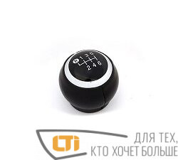 Ручка КПП TOYOTA черная, хром кольцо (6 передач).