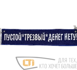 Вымпел "ПУСТОЙ ТРЕЗВЫЙ..."