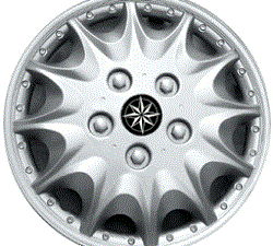 Колпак декоративный "ПРИНЦ" Silver 15"