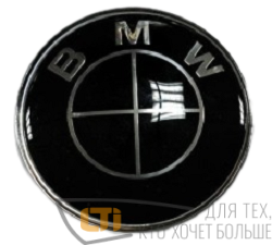 Эмблема BMW 82мм черная