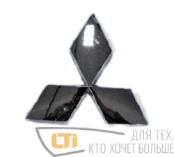 Эмблема MITSUBISHI хром 100*100mm