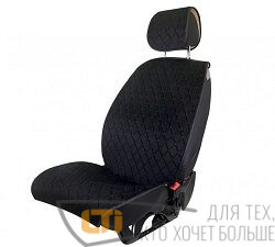 Накидки MAXIMAL LUX Алькантара Черные 2 FRONT