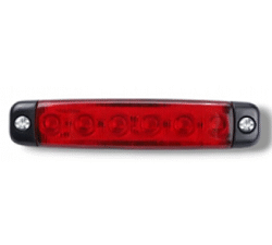 Фонарь светодиодный 6LED красный 24v