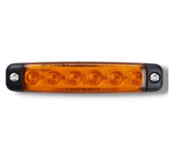 Фонарь светодиодный 6LED желтый 24v