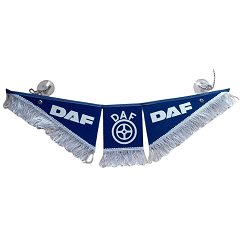 Вымпел DAF тройной ткань синий
