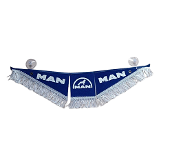 Вымпел MAN тройной ткань синий