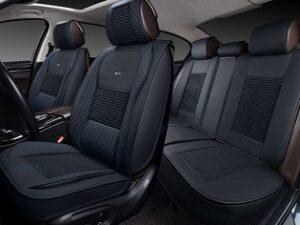 Накидки LINT комплект Черные отстрочка синяя