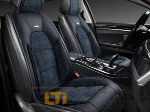 Накидка JACKET FRONT Черно-синяя