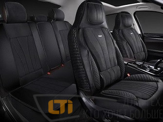 Накидки VEKTOR ALCANTARA SPORT Черные комплект